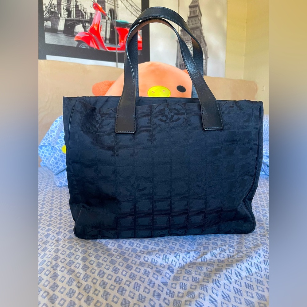 Authentic Chanel travel line tote with hologram
